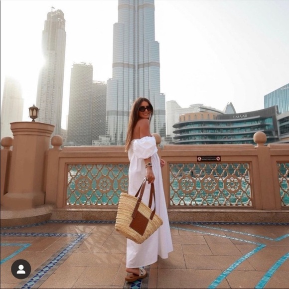 ZARA WOMAN NWT BLOGGERS FAVORITE WHITE DRAPED POPLIN DRESS SIZE LARGE - Picture 4 of 15